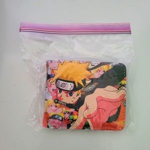 New Japanese Anime Naruto Casual  Leather One Size Purse Red Wallet A